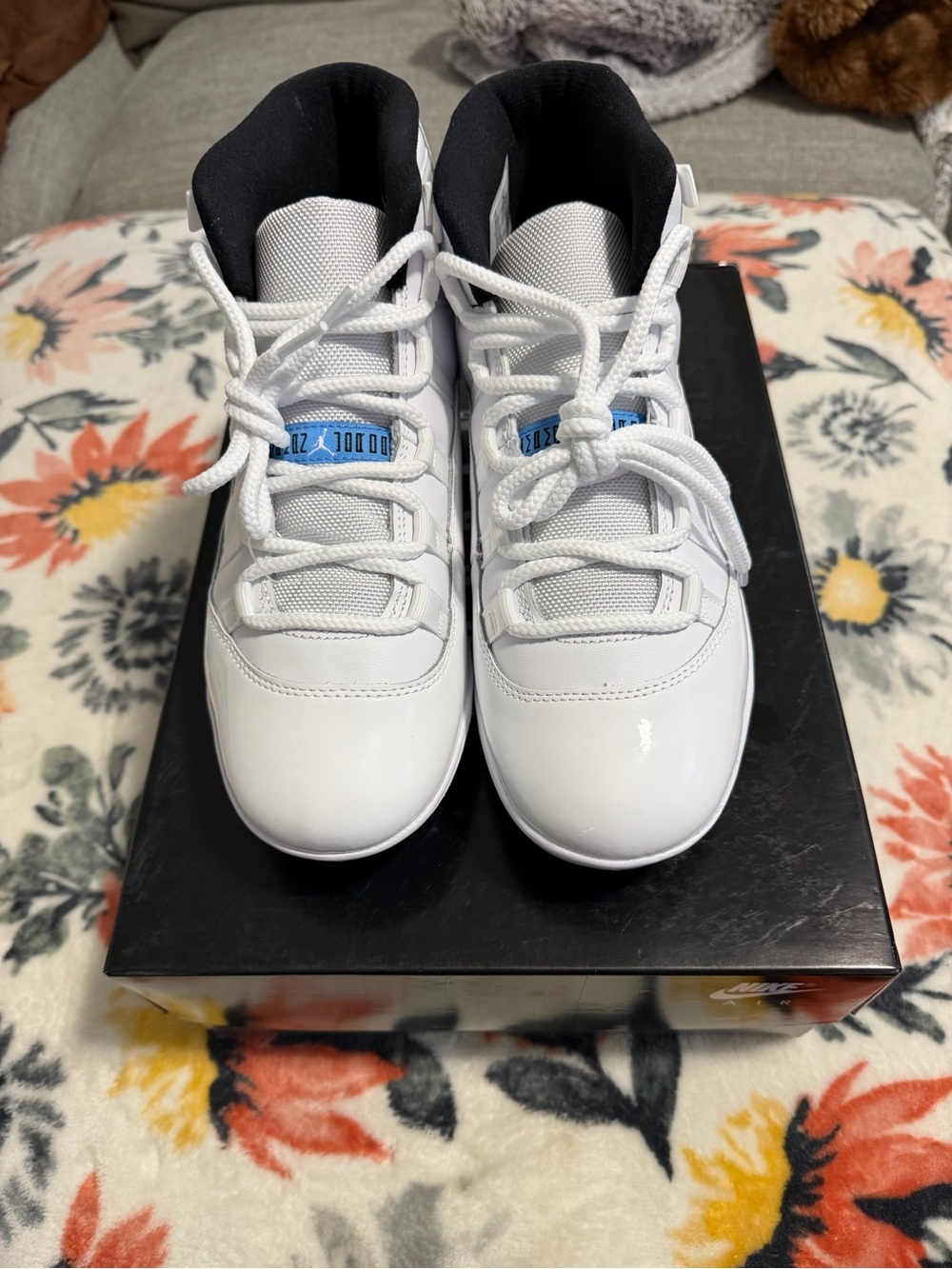 Nike Jordan Legend Blue 11s. TD football cleats. Sz-8.5